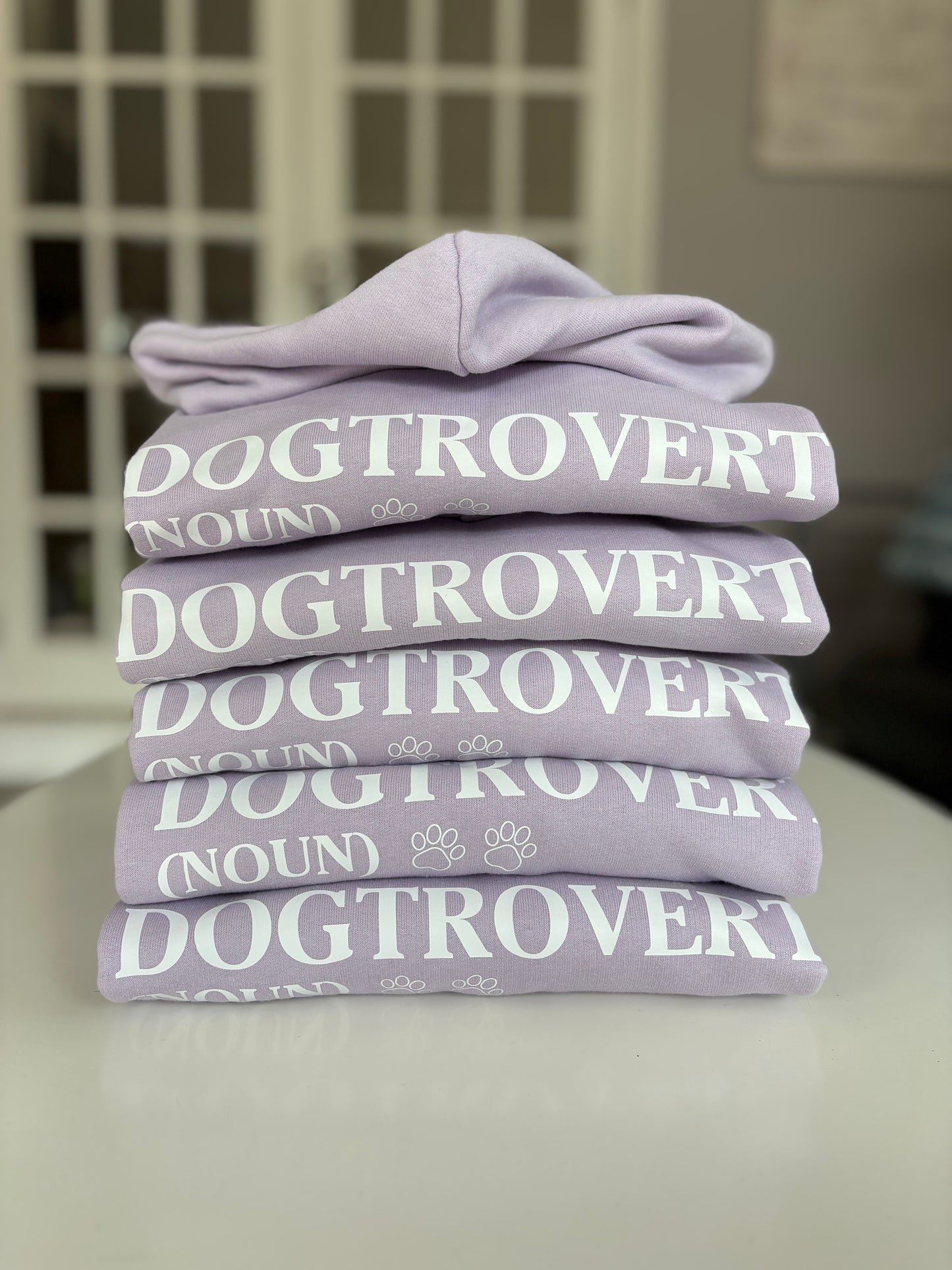Lilac Dogtrovert Printed Hoodie