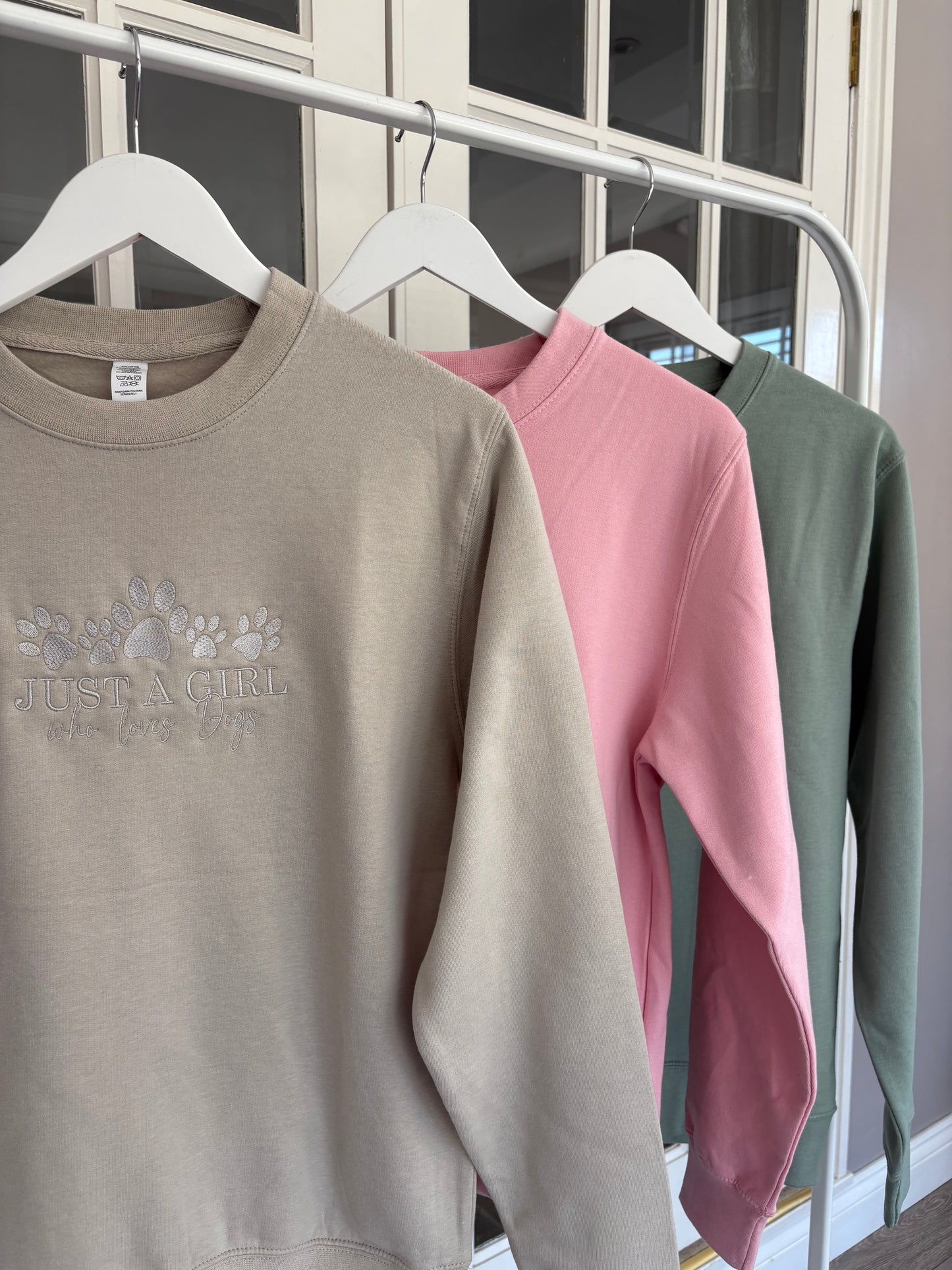 Natural Stone “Just A Girl” Embroidered Jumper