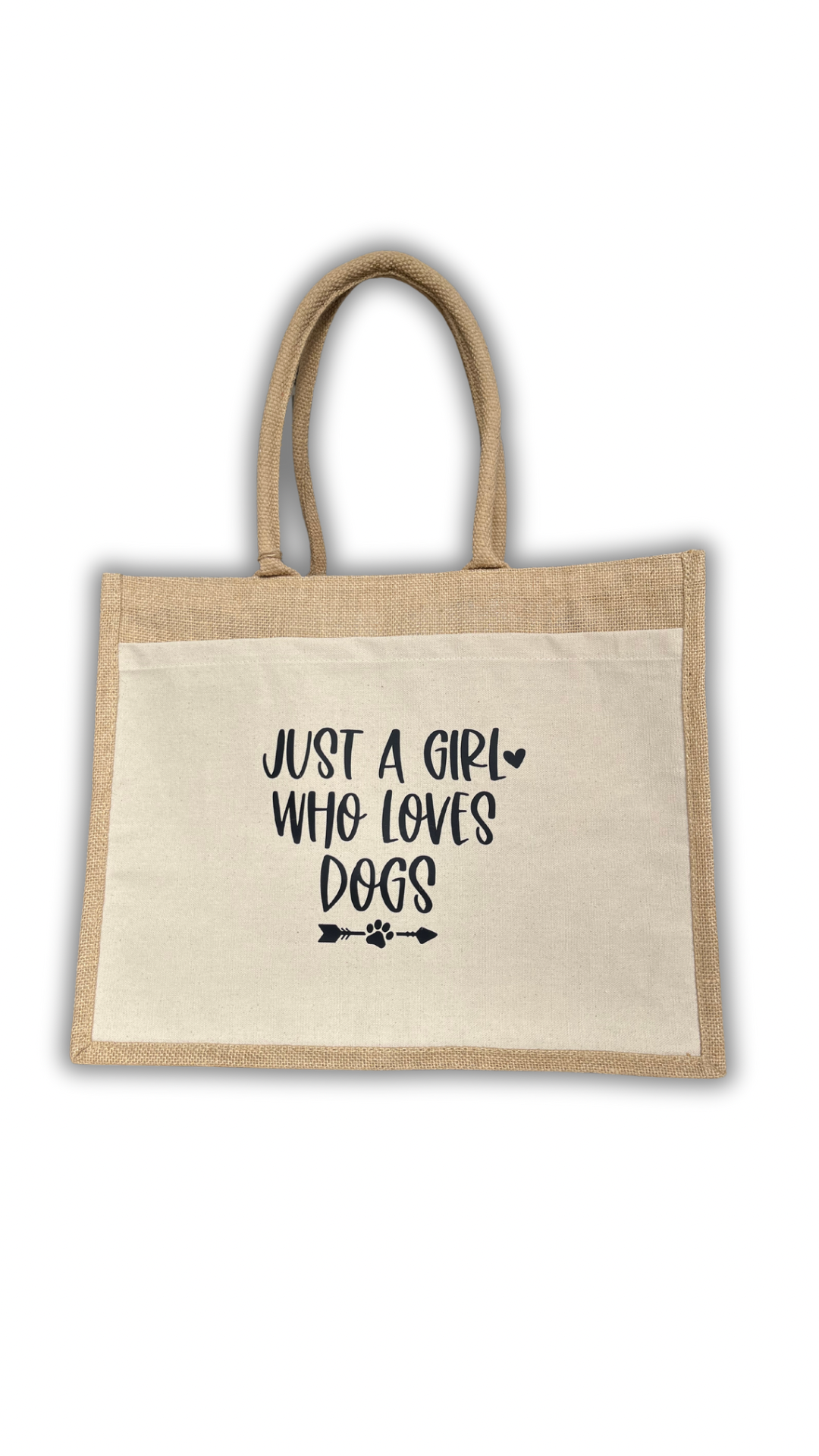 Just a Girl Who Loves Dogs Jute Bag - Main Image