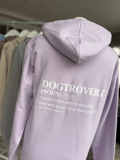 Lilac Dogtrovert Printed Hoodie