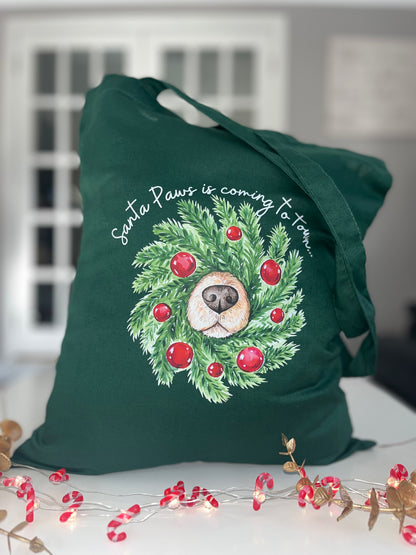 Christmas Wreath Tote Bag