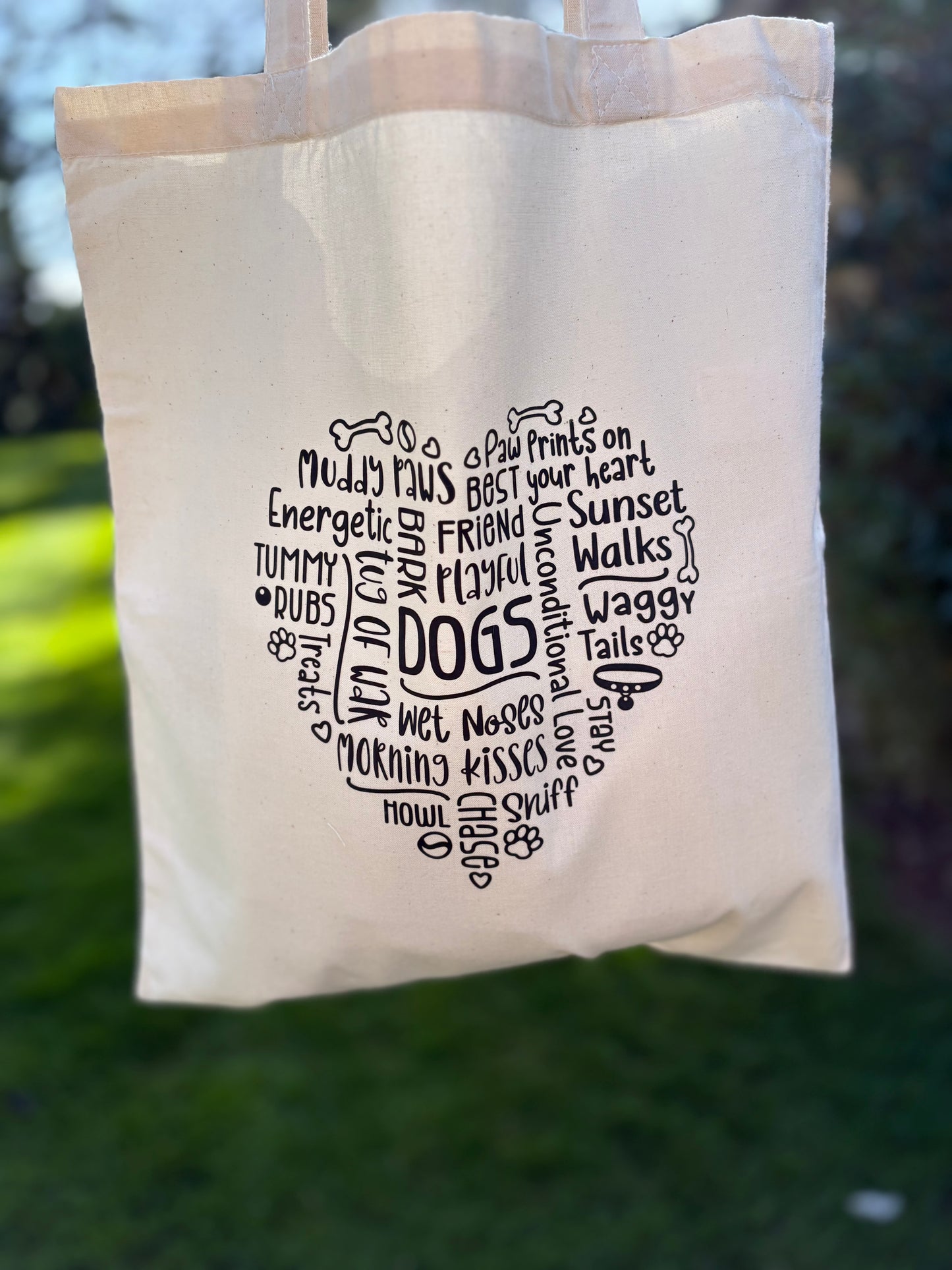 Natural Heart Design Tote Bag