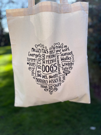 Natural Heart Design Tote Bag