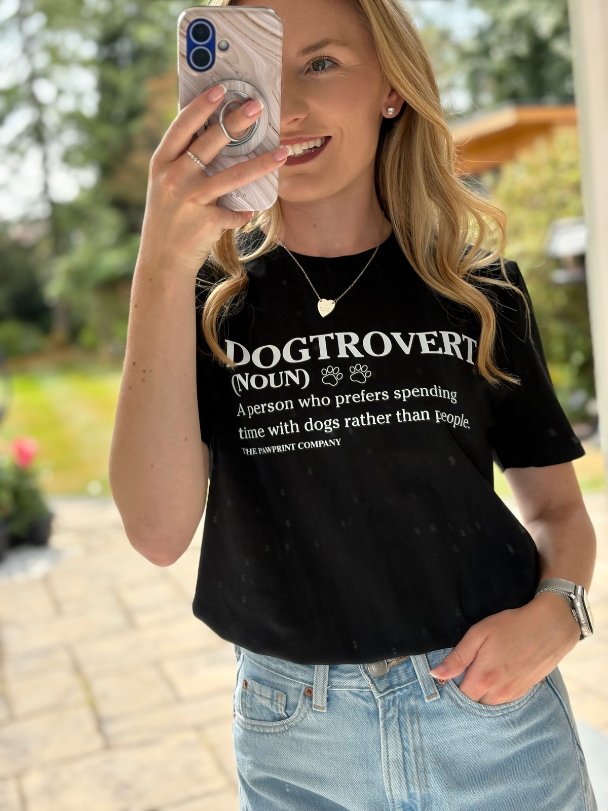 Dogtrovert Printed T-Shirt