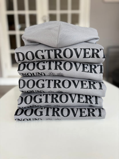 Moondust Grey Dogtrovert Printed Hoodie