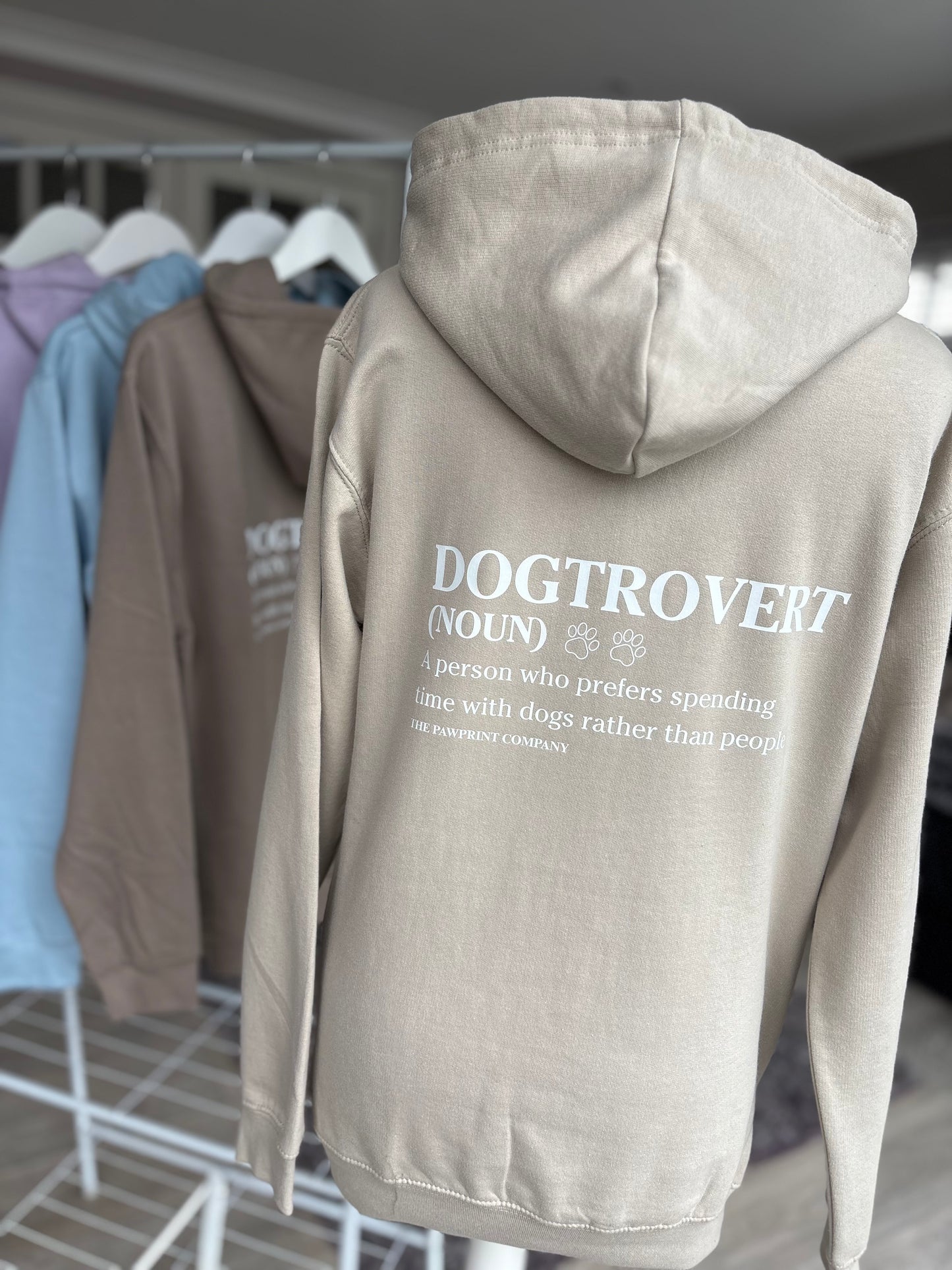 Natural Stone Dogtrovert Printed Hoodie
