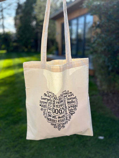 Natural Heart Design Tote Bag