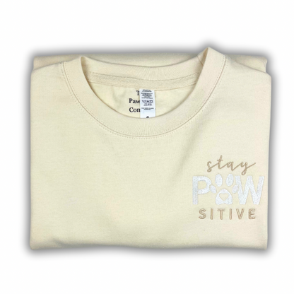 Vanilla Stay Pawsitive Embroidered Jumper