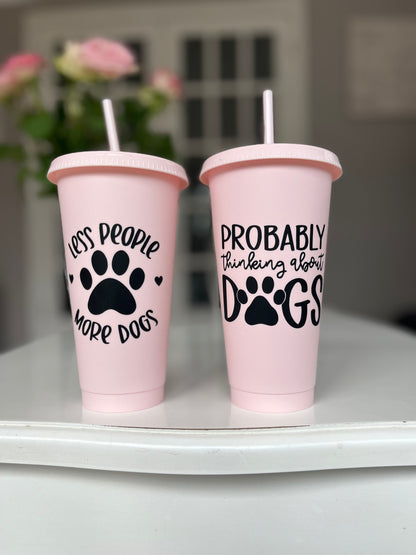 Baby Pink Cold Cups