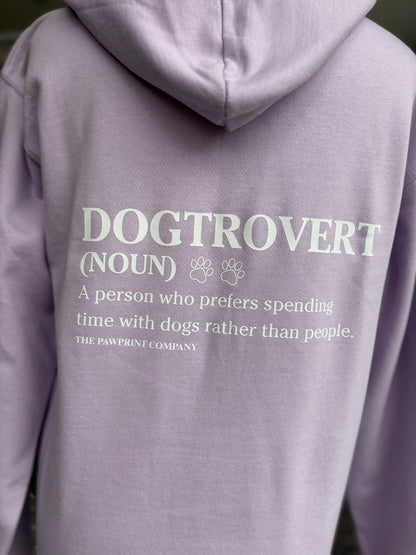 Lilac Dogtrovert Printed Hoodie