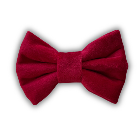 Cranberry Velvet Bow