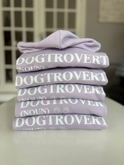 Lilac Dogtrovert Printed Hoodie
