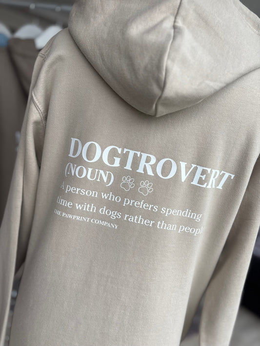 Natural Stone Dogtrovert Printed Hoodie