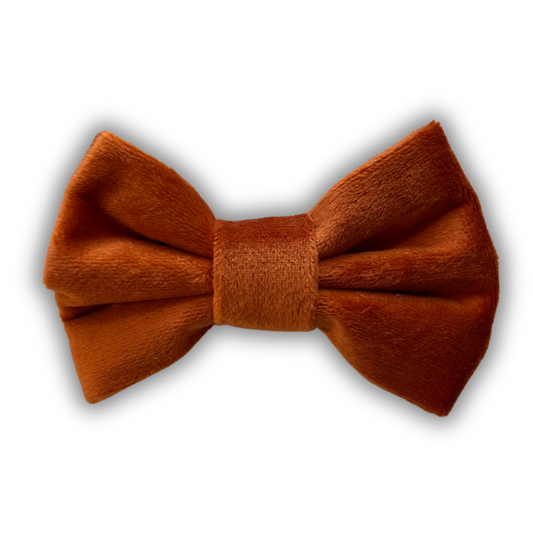 Orange Velvet Bow