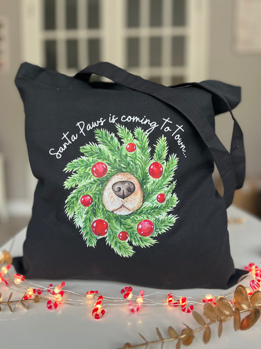 Christmas Wreath Tote Bag