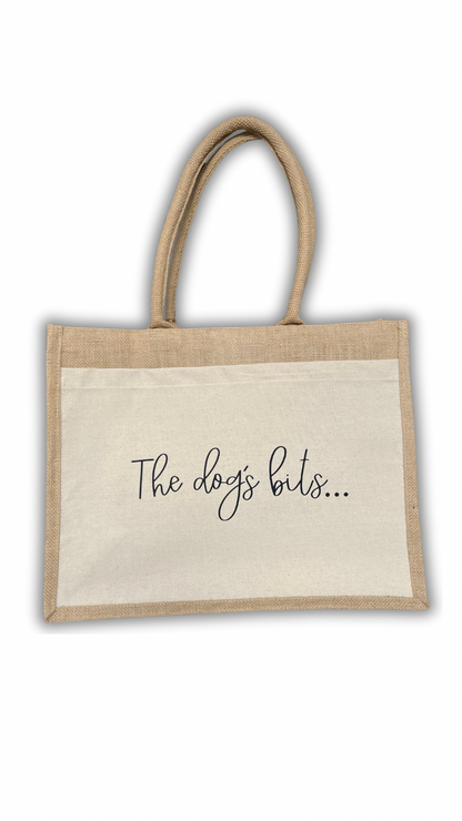 The Dog’s Bits Jute Bag