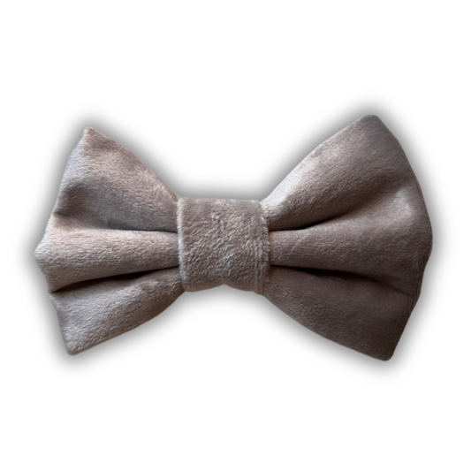 Silver Velvet Bow