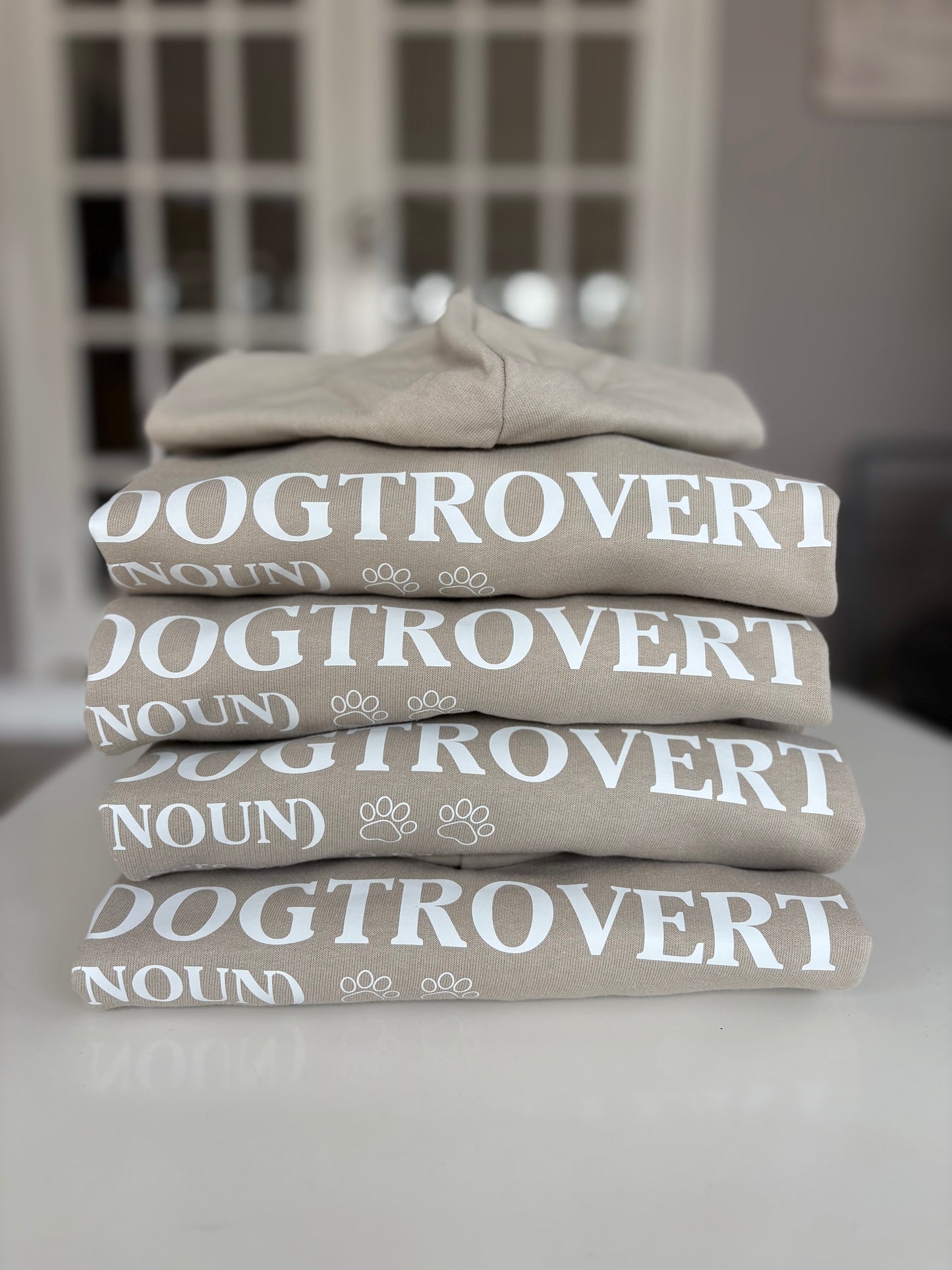 Natural Stone Dogtrovert Printed Hoodie