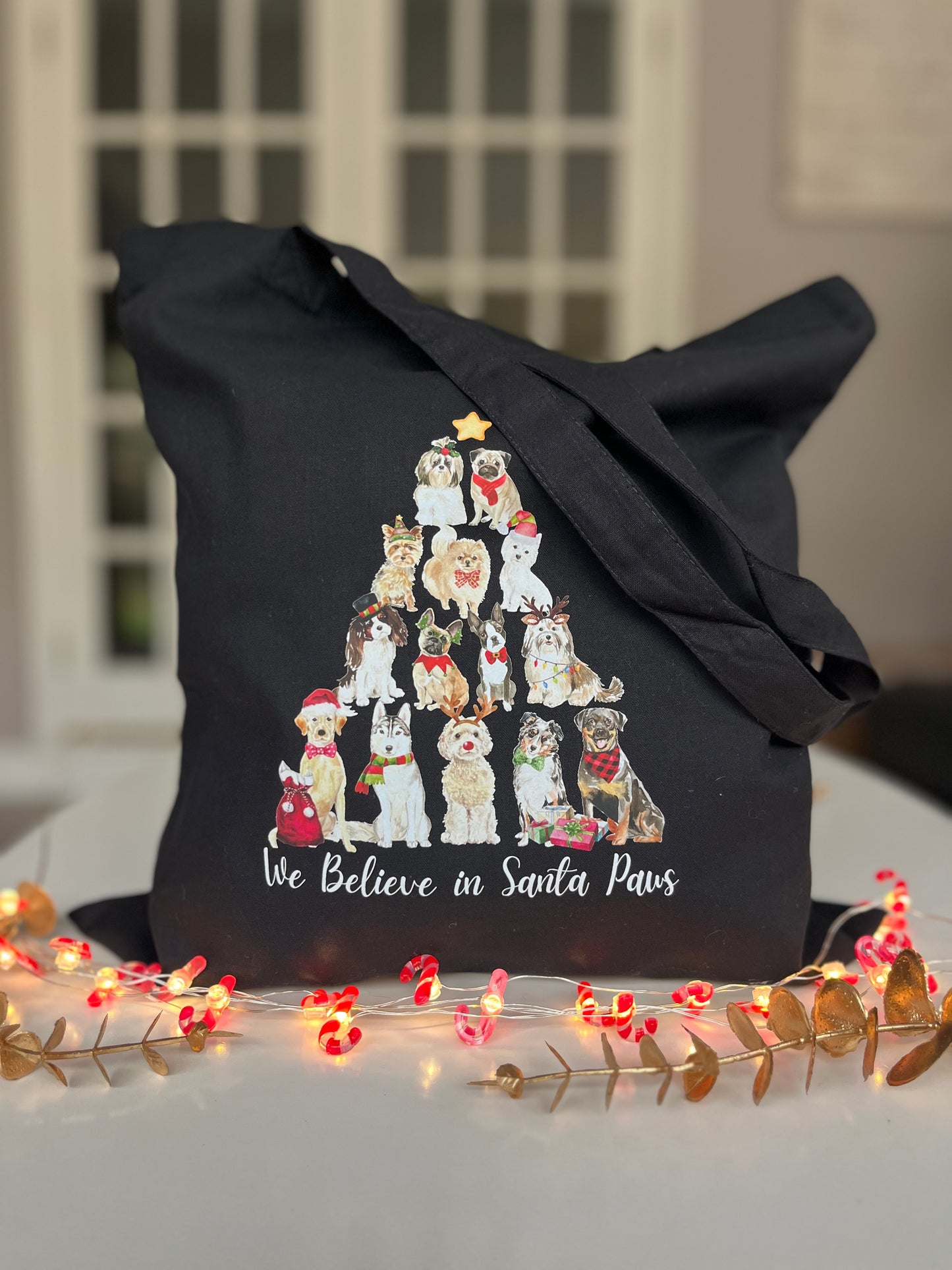 Christmas Dogs Tote Bag