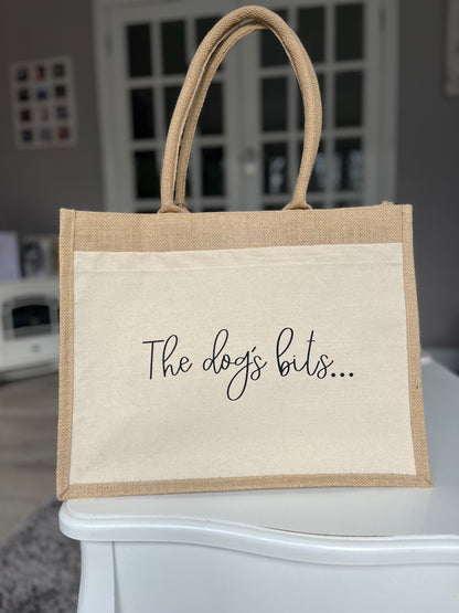 The Dog’s Bits Jute Bag