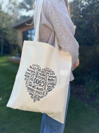 Natural Heart Design Tote Bag
