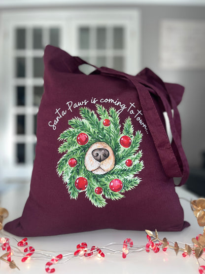 Christmas Wreath Tote Bag