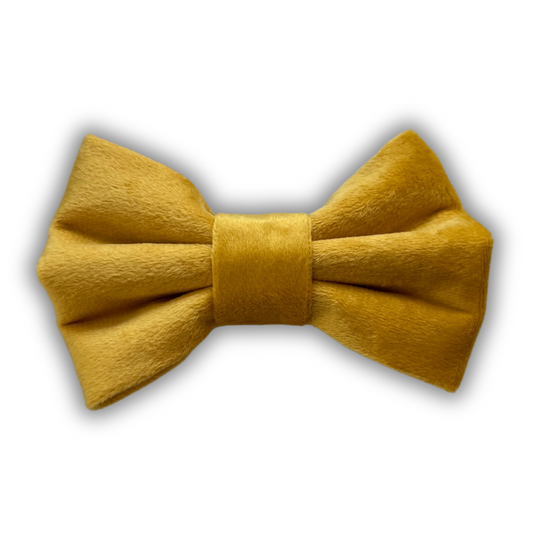 Mustard Velvet Bow