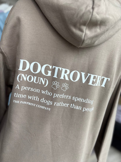 Natural Clay Dogtrovert Printed Hoodie